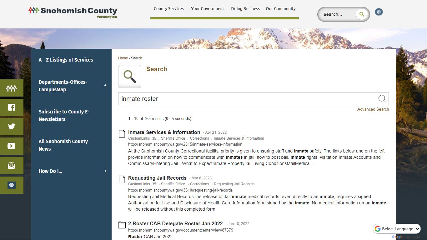 Search • Snohomish County, WA • CivicEngage